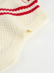 Toddler's Striped V Neck Sweater Baby's Stylish Sleeveless Vest