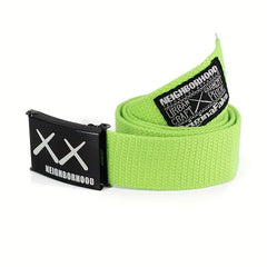 Men's XX Canvas Leather Belt, 3 1/5-inch - Can Be Tied for 20 Years