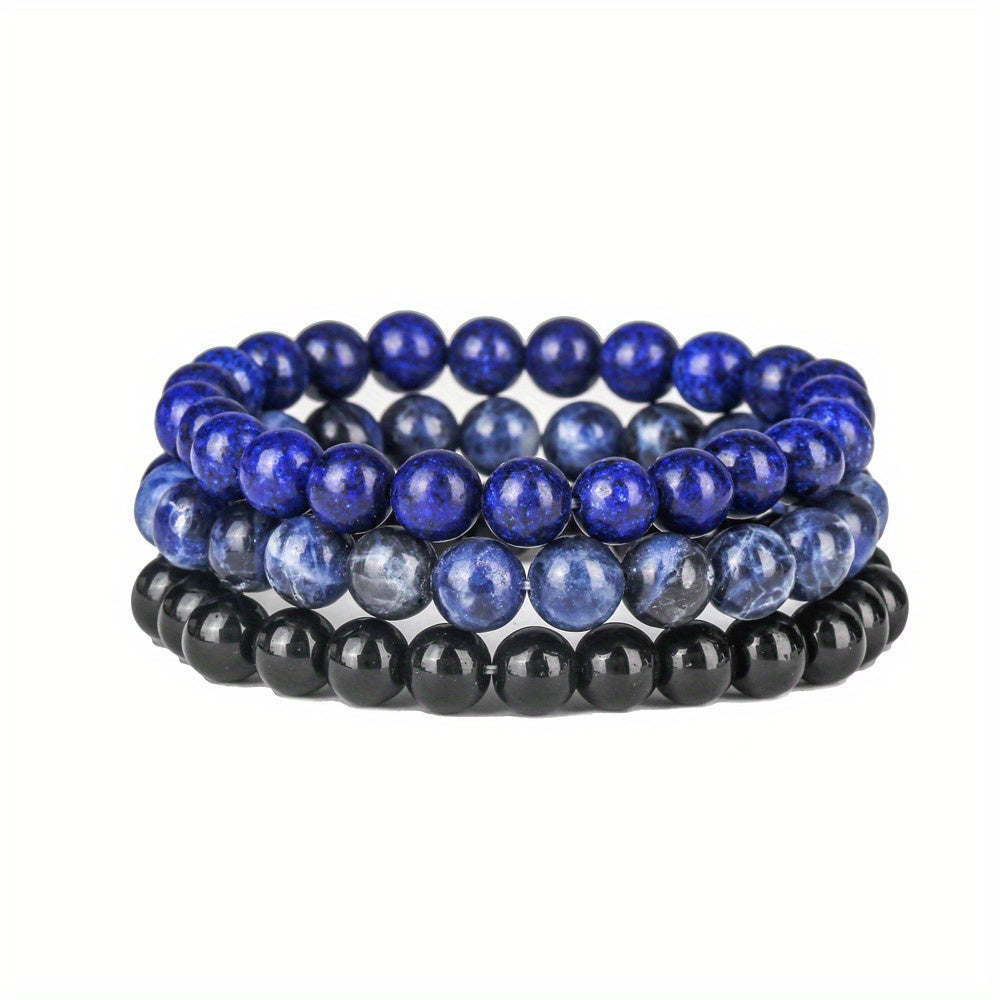 Men's Bronze Tiger Eye Agate Stone Set Bullet