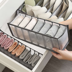 3pcs Fabric Underwear Storage Boxes Clothes Organizer Drawers
