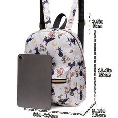 Cat Print Backpack Lightweight Daypack Casual Travel Bookbag