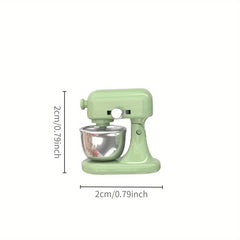1pc Green Kitchen Mixer Dollhouse Furniture
