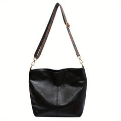 Women's Vintage Tote Shoulder Bag with Wide Strap Lightweight Hobo Bag