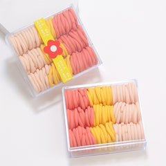 90pcs Candy Hair Tie Elastic Hair Rope Ponytail Holder Hair Accessories