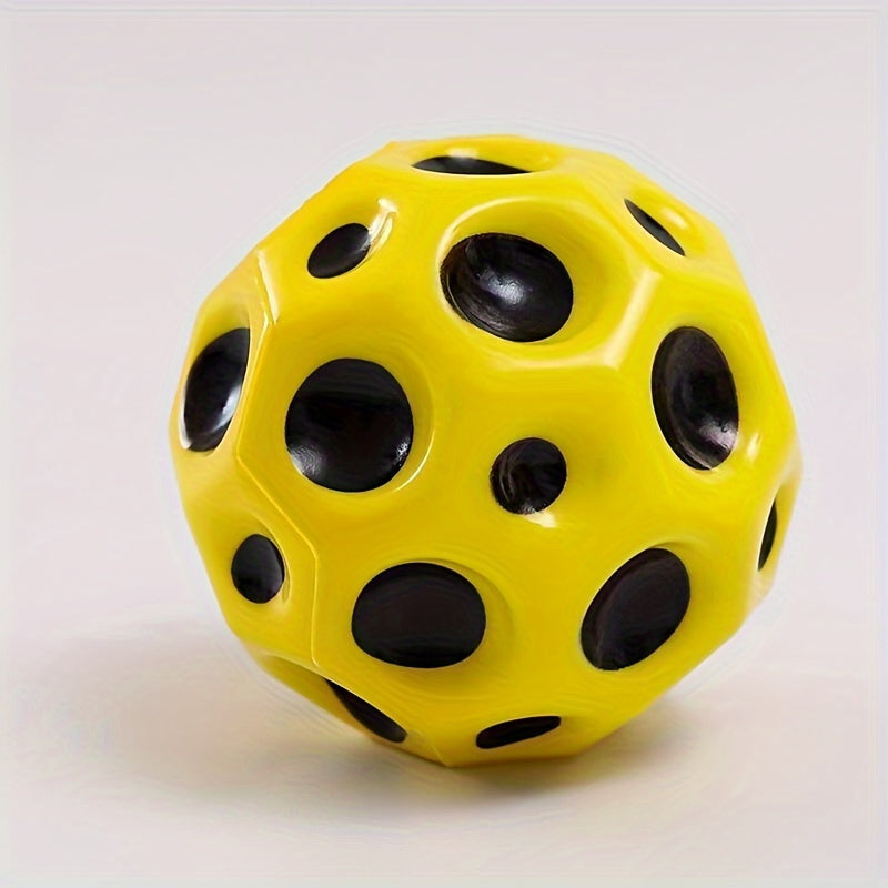 Moon Shape Porous Bouncy Ball High Bouncing Space Ball Sport Training Ball