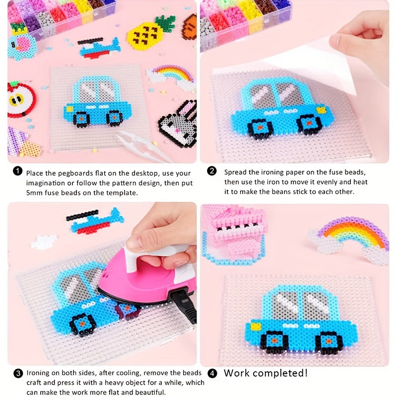 4pcs Large Transparent Nail Bead Board Set