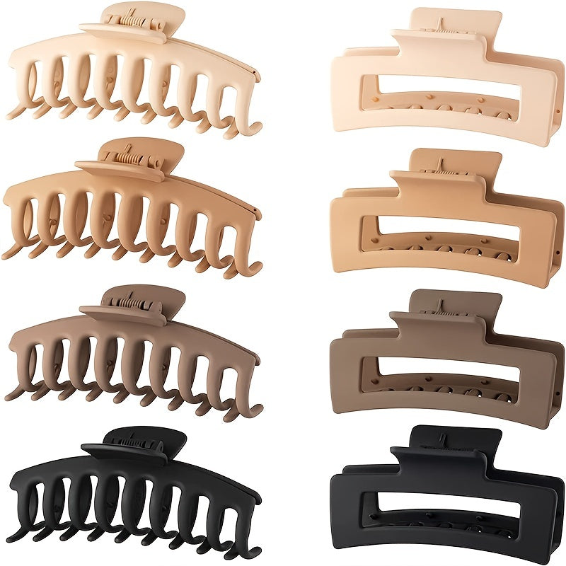 Matte Large Hair Claw Clips for Thick Hair