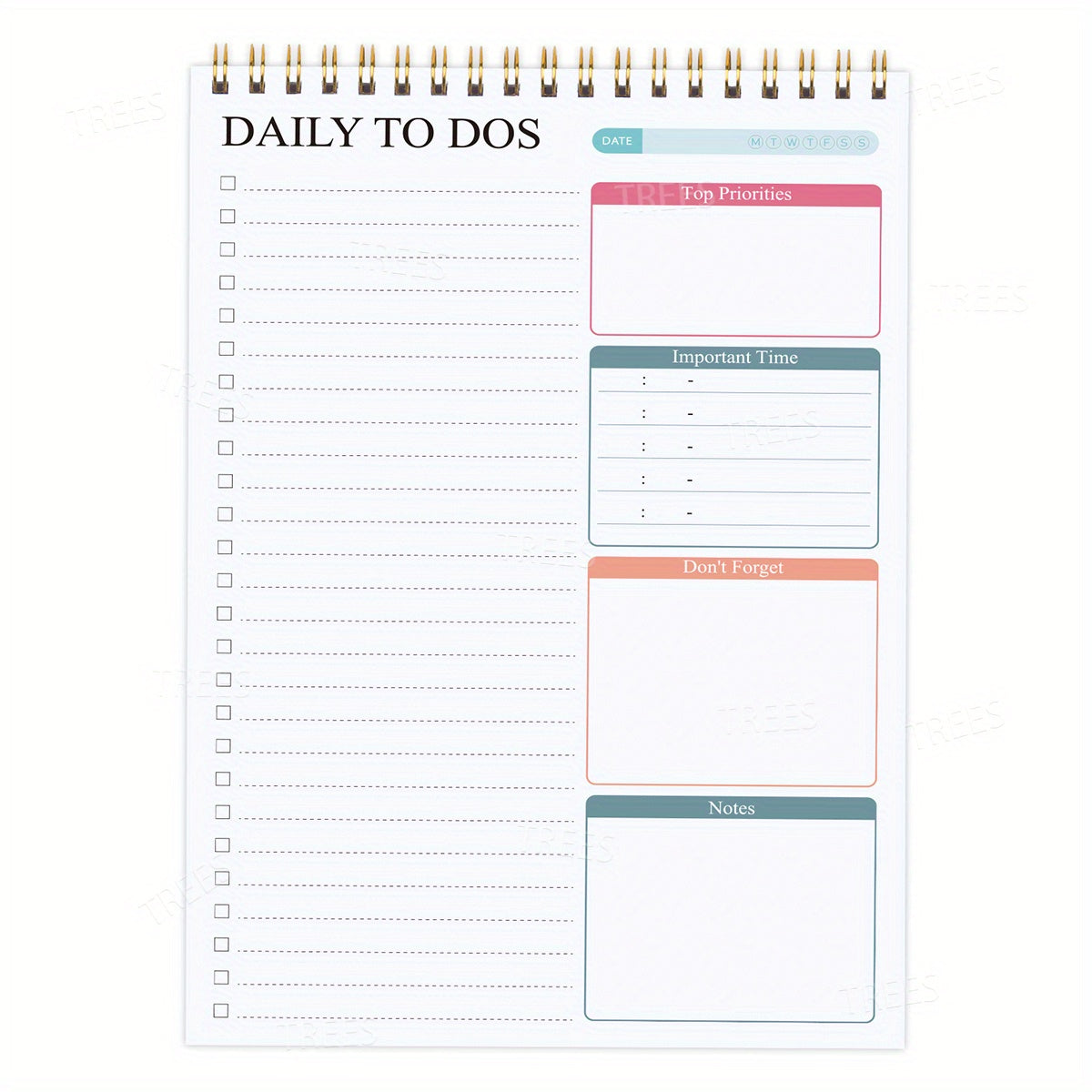 52-sheets To Do List Notepad Daily Planner Tear Off Notebook