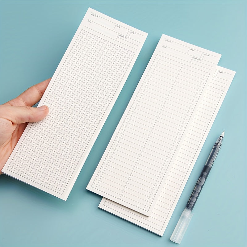 50sheets Long Notebook Planner Notepad Student Portable Pocket Memo Pad