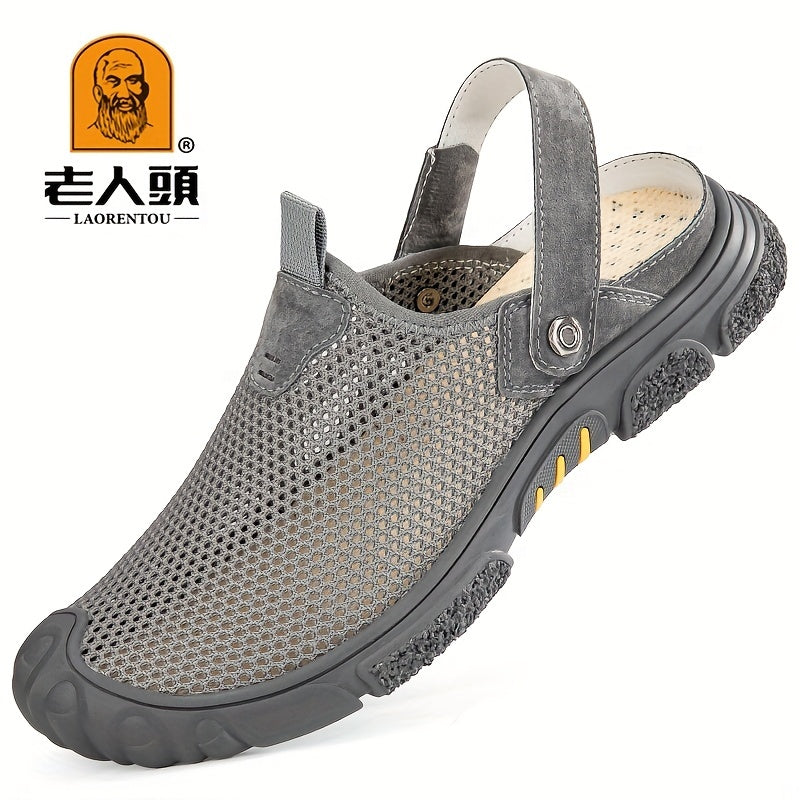 Men's Breathable Mesh Sandals Durable Non Slip Casual Shoes - Outdoor