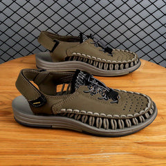 Men's Breathable Woven Sandals for Summer Beach Comfort