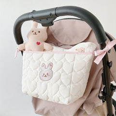 Pure Cotton Love Quilting Baby Stroller Hanging Bag