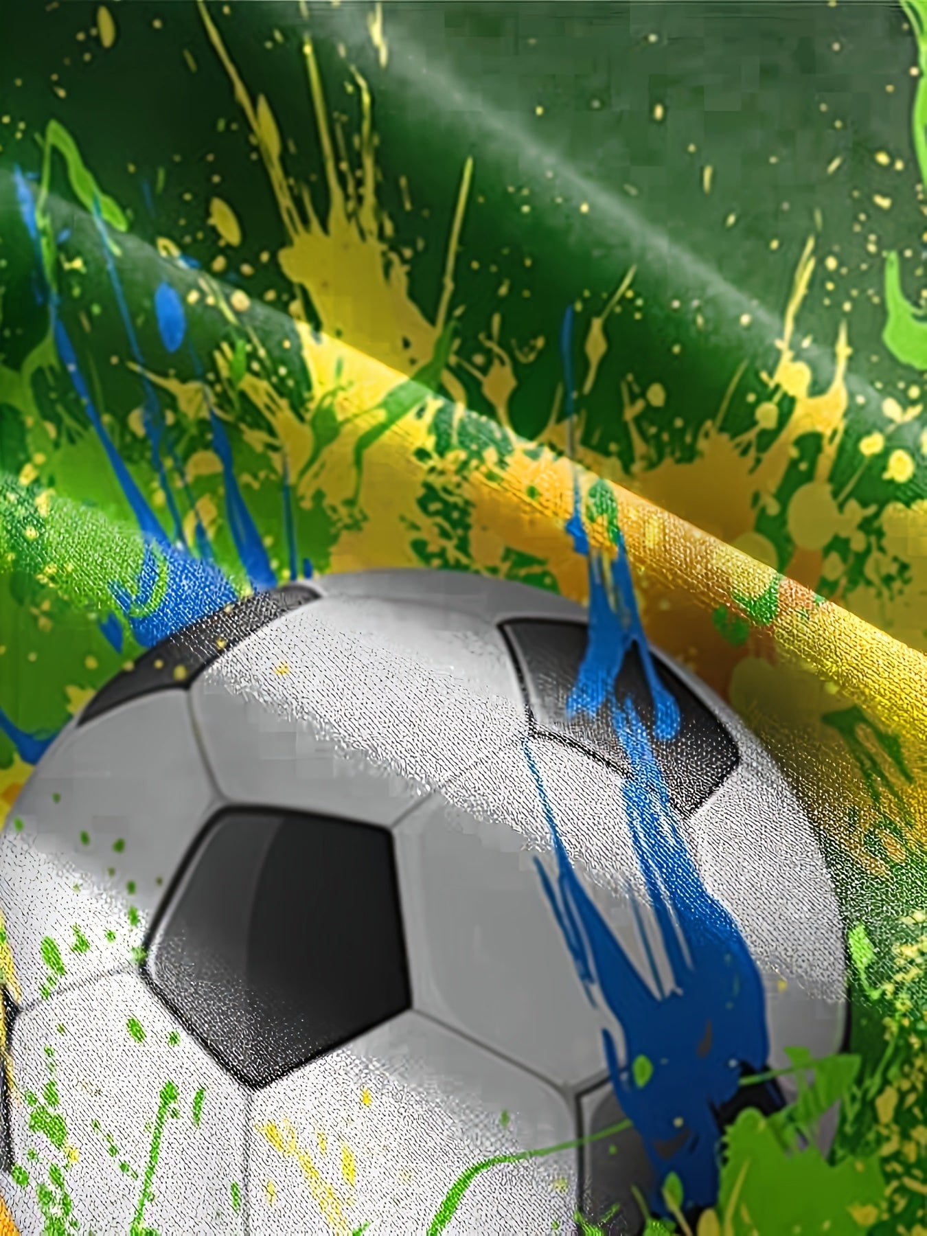 Soccer Splash 3D Print Boy's T shirt Kids Casual Short Sleeve