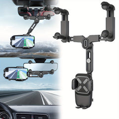 Car Rear View Mirror Phone Holder Mount