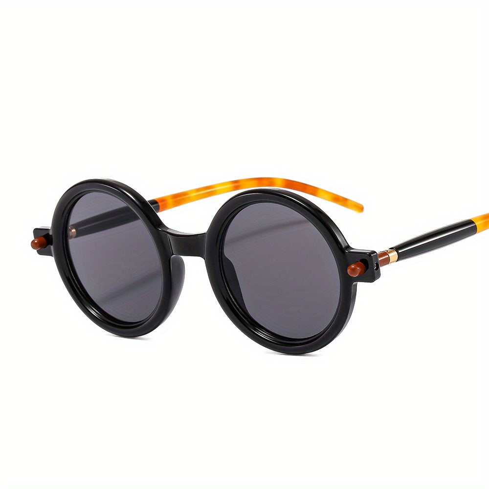 Men's Round Frame Punk Style Retro Sunglasses Hip hop Sunglasses