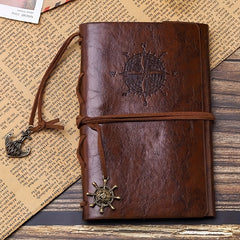 Vintage Pirate Notebook Loose Leaf Travel Diary Stationery