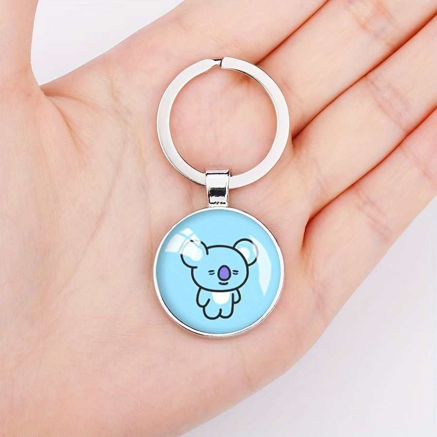 Kpop Star Cartoon Animal Keychain Key Ring Purse Backpack Car Key Charm