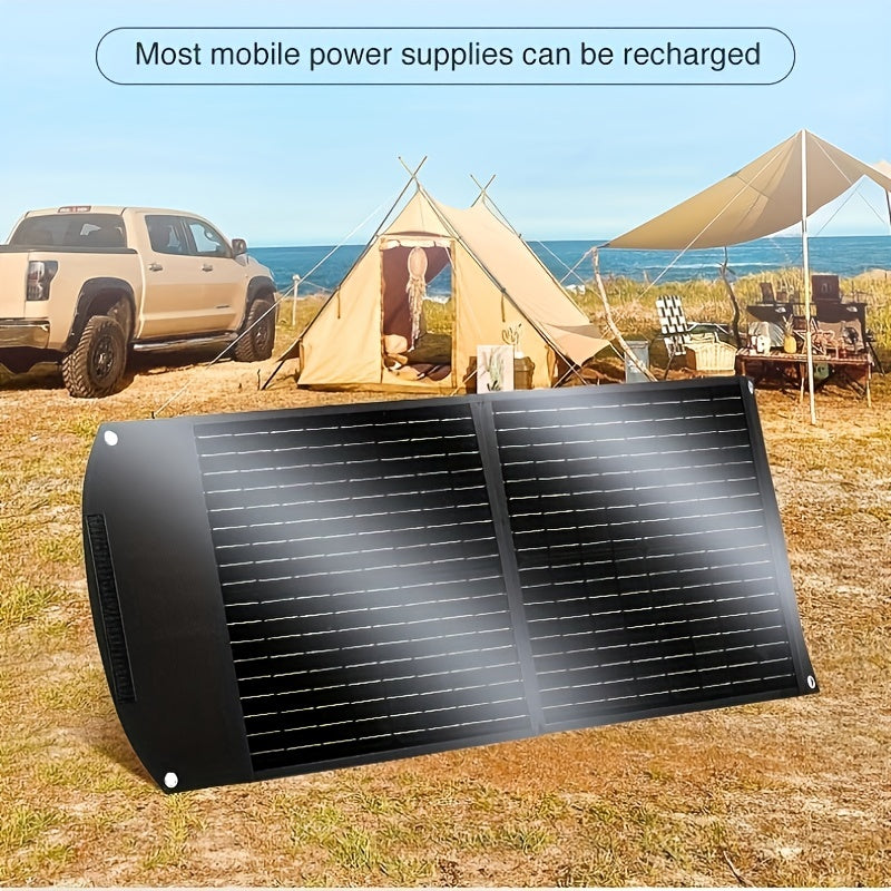60W Flexible Solar Panel Waterproof USB Fast Charging