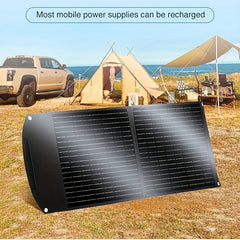 60W Flexible Solar Panel Waterproof USB Fast Charging