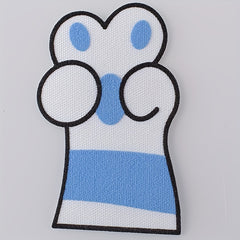 3pcs Dog Paw Patch Children's Clothing Iron On Embroidered Applique