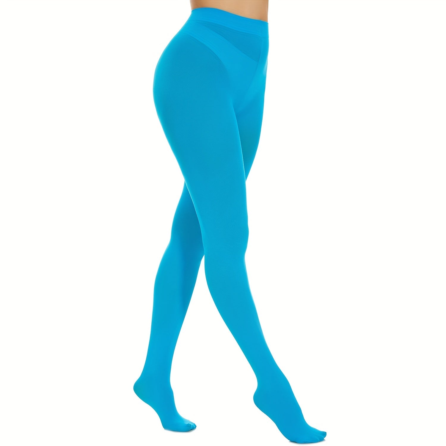 Opaque Elastic Tights High Waist Slim Pantyhose Stockings