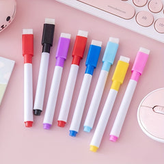 8pcs Erasable Washable Core Advertising Pen Set