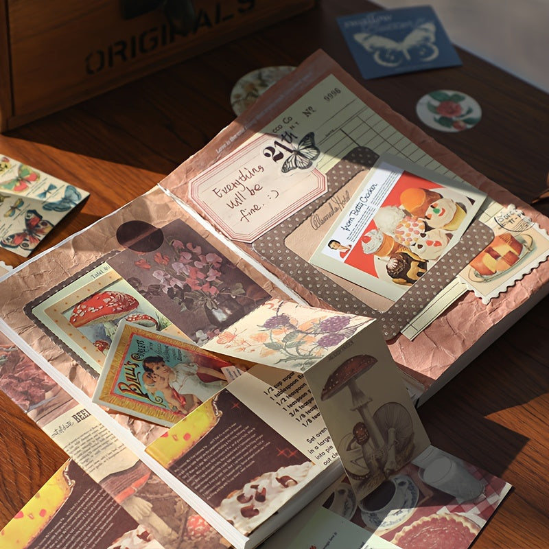 Vintage Diary Book Set, 5-Pack