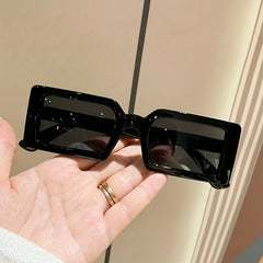 Y2K Rectangle Jelly Sunglasses UV400 Sun Shades