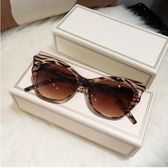 Y2K Cat Eye Sunglasses Block Gradient Glasses UV400