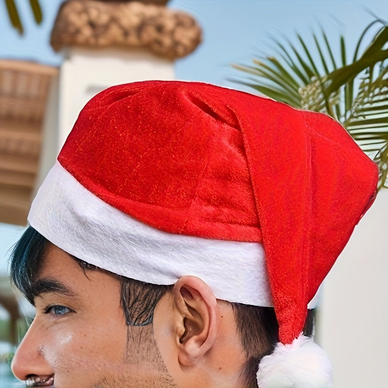 12pcs Santa Hat Adult Santa Hat Holiday Christmas Hat Santa Hat