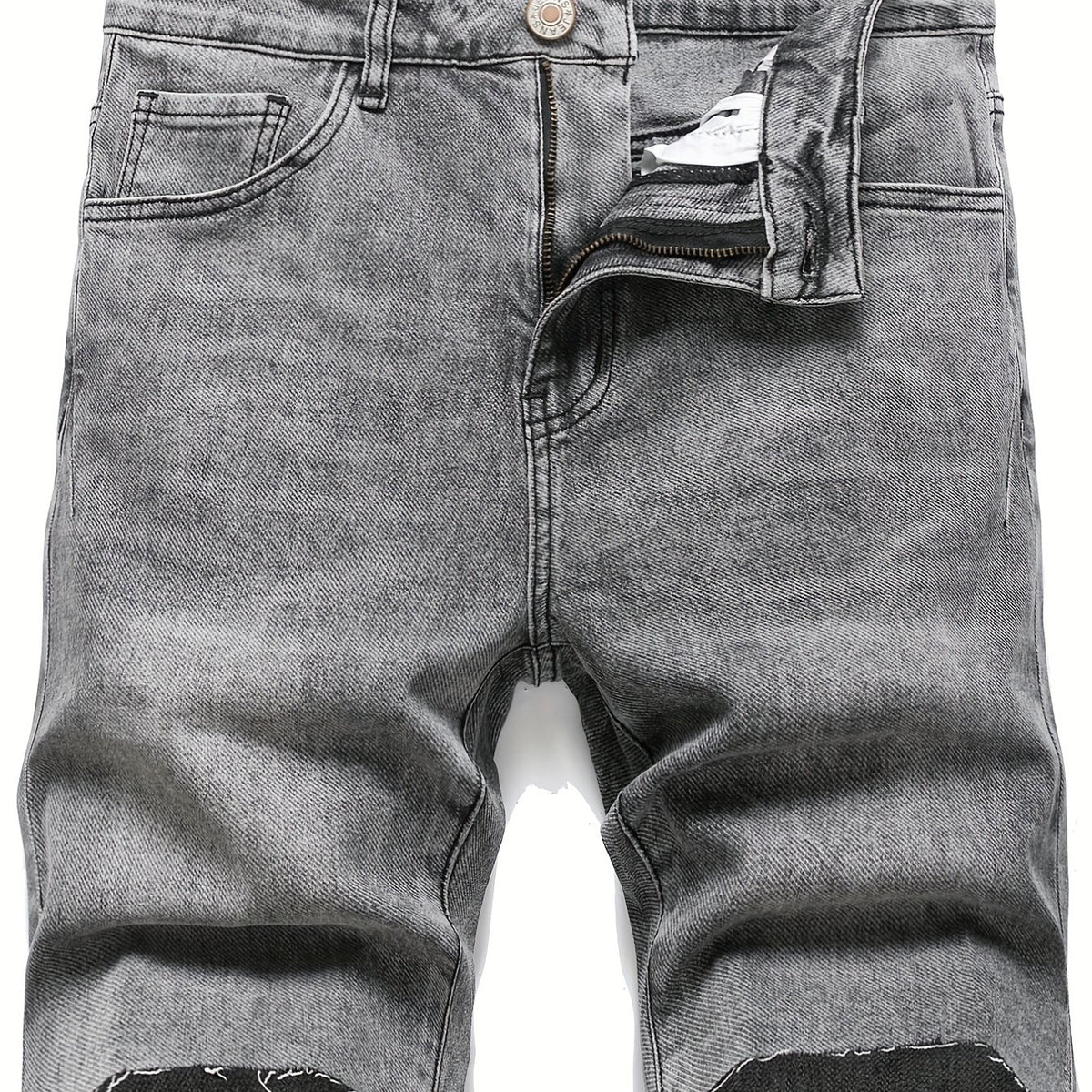 Men's Denim Shorts with Pockets for Summer Casual Wear
