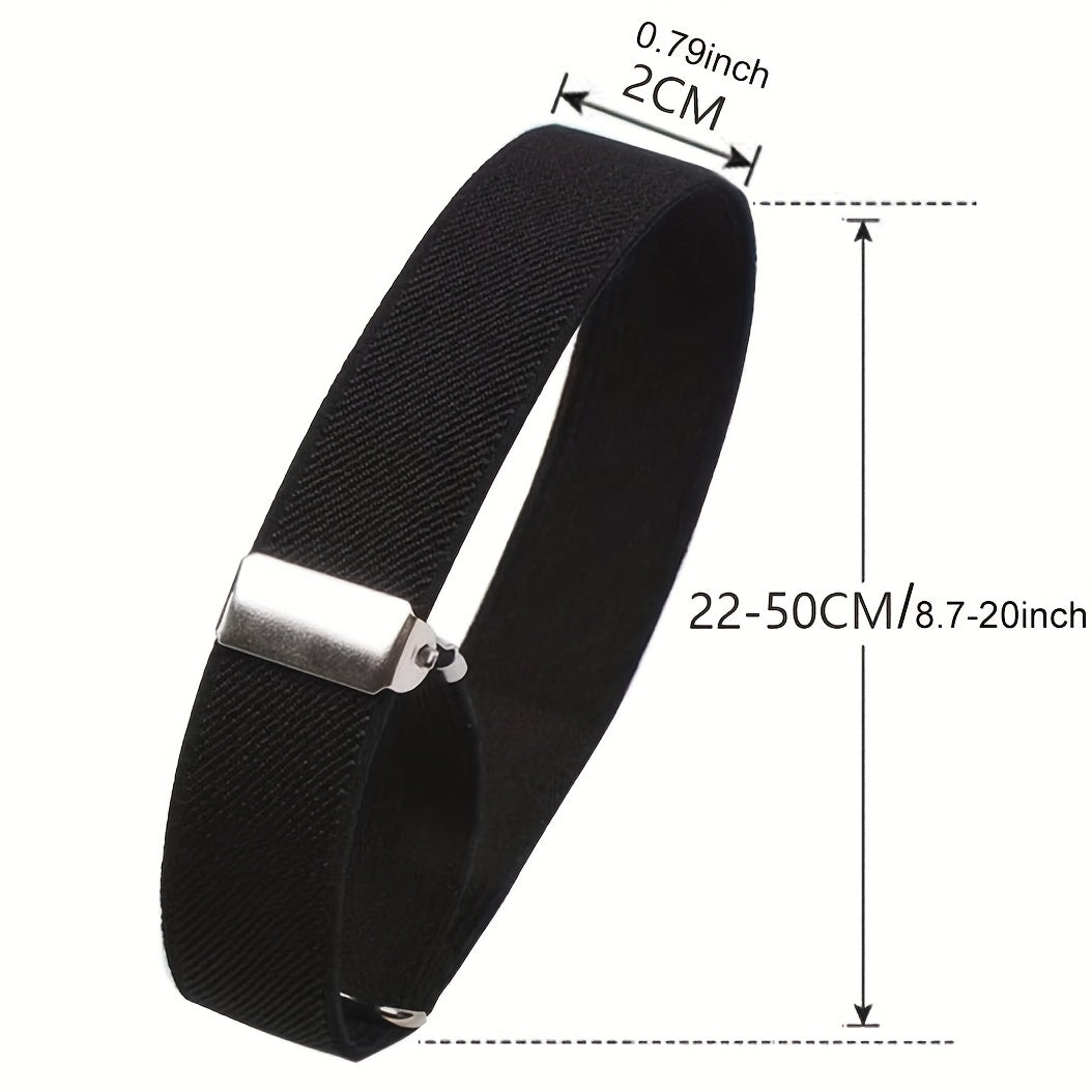 Men's Adjustable Armband Sleeve Garter Bartender Cuff Holder