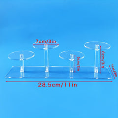 Transparent Acrylic Display Shelf for Cosmetics Perfume Antique Display