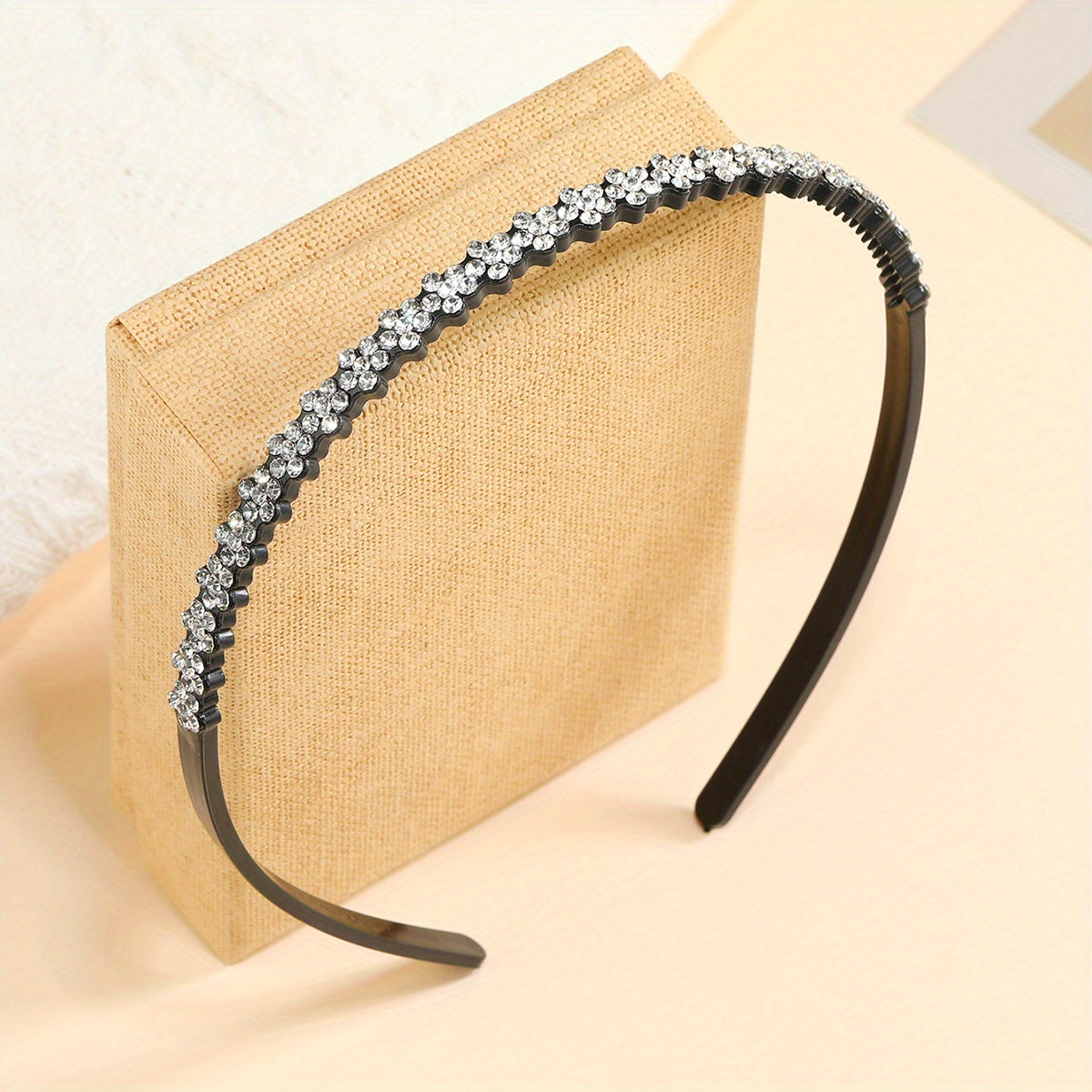 Rhinestone Headbands Teeth Hairband Non slip Hair Hoop