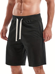 Men's Comfy Elastic Waist Drawstring Shorts for Summer