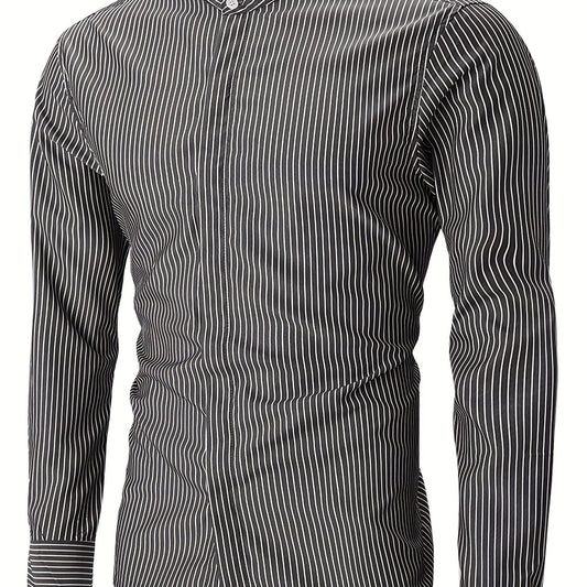 Men's Stripe Long sleeve Shirt - Spring & Summer