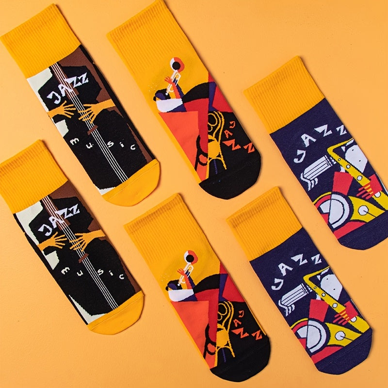 3 Pairs Street Lifestyle Socks Pack High Cotton For Skateboard