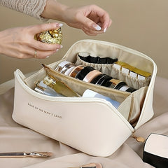 Large Cosmetic Bag Toiletry Wash Bag For Travel Lightweight Makeup Bag