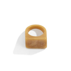 Colorful Square Resin Ring Chunky Stackable Joint Ring