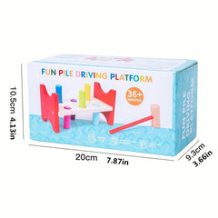 Wooden Shape Pounding Table for Children - Cognitive Development Toy