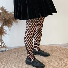 High Waist Jacquard Tights Footed Pantyhose Women's Stockings