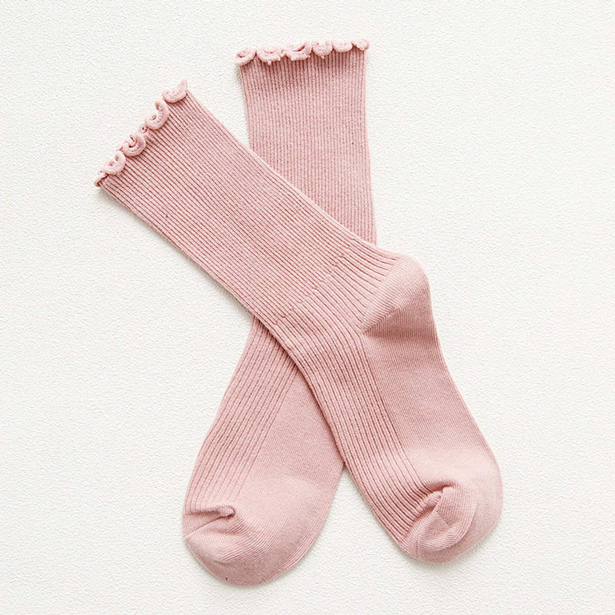 Frilled Mid Tube Socks Women's Stockings & Hosiery