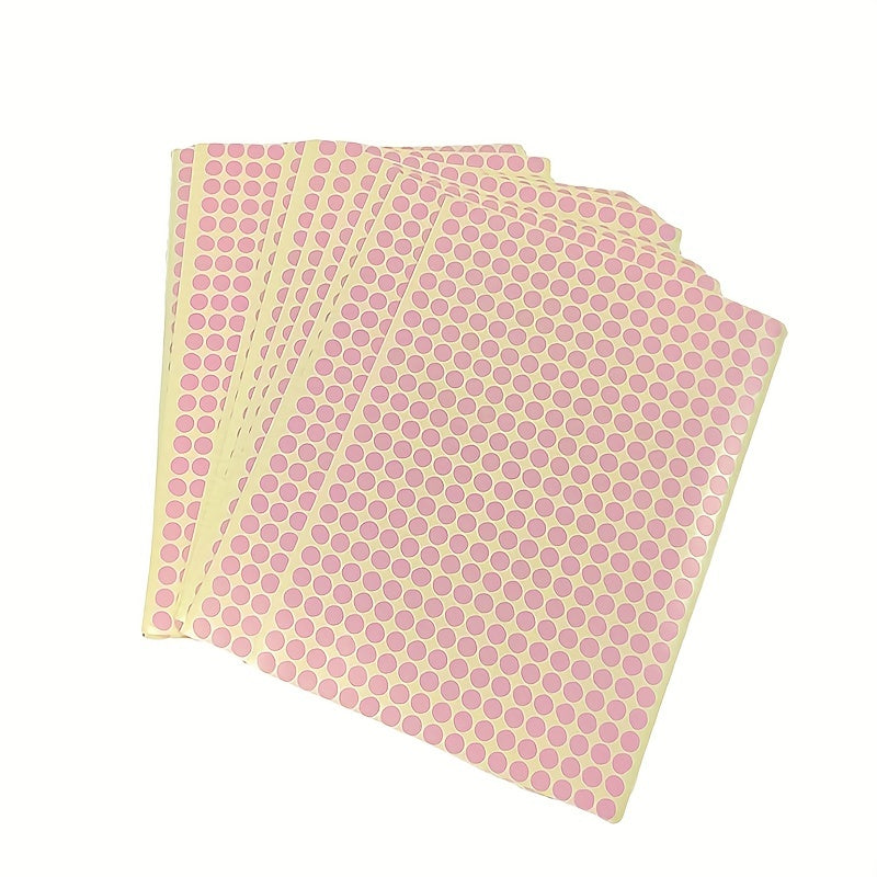15 Multicolor Dot Sticker Round Adhesive Label DIY Stickers