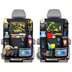 Car Back Seat Hanging Organizer Storage Bag Touchable Screen