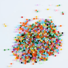 24 Colors 3mm Glass Seed Beads Kit with Storage Box