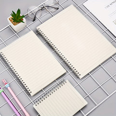 A5 Grid Notebook 21 Coil Diary Book Transparent PP Notebook