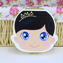 Baby Tooth Box Wooden for Lost Tooth Kids Keepsake Gift Baby Shower