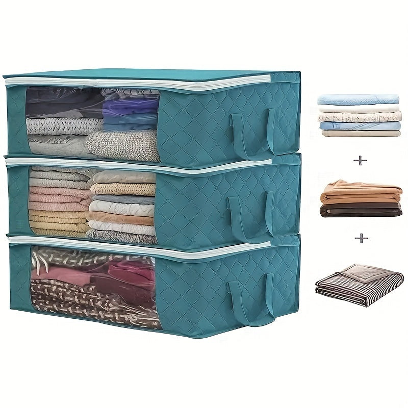 Quilt Bag Zipper Storage Organizer Lightweight Large Capacity Container
