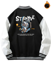 Men's Bunny Graphic Button Up Jacket