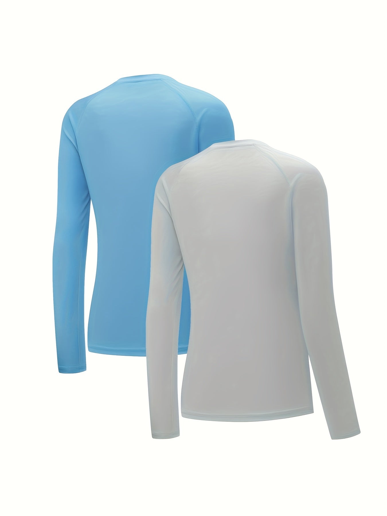 2pcs Solid Lounge Tops Long Sleeve Crew Neck Top Women's Loungewear